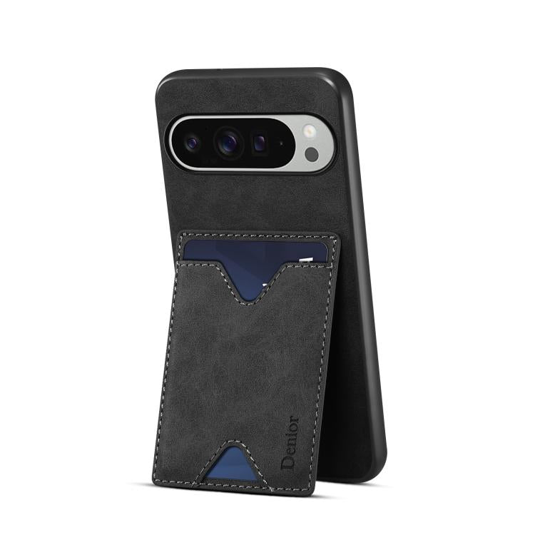 For Google Pixel 10 Pro XL Denior D06 PU Back Cover Card Slot Holder Phone Case