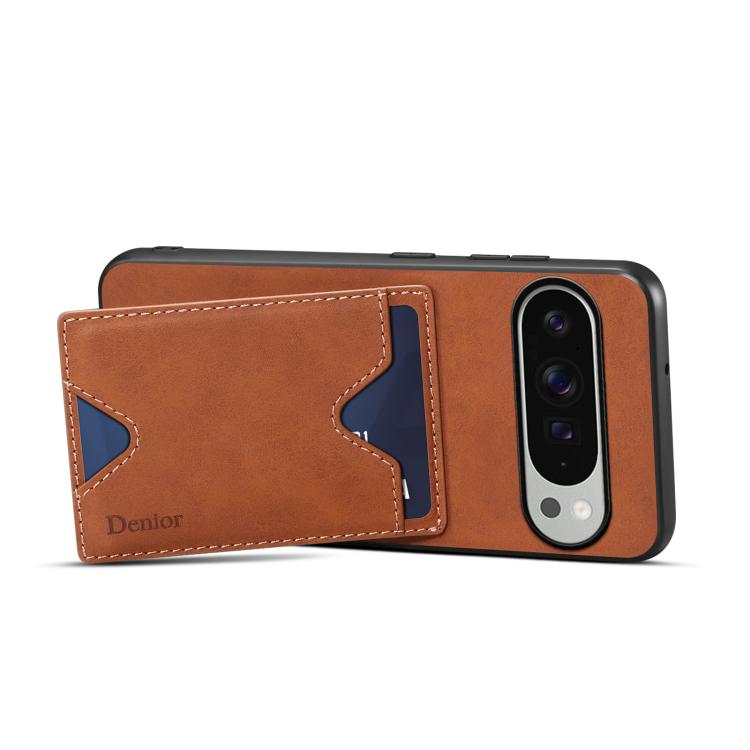 For Google Pixel 10 Pro XL Denior D06 PU Back Cover Card Slot Holder Phone Case