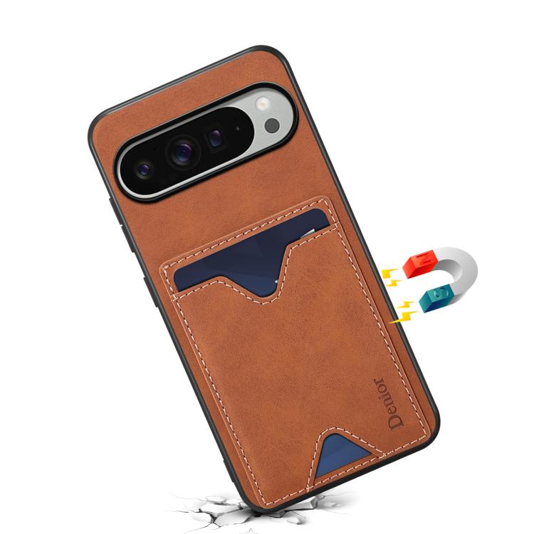 For Google Pixel 10 Pro XL Denior D06 PU Back Cover Card Slot Holder Phone Case