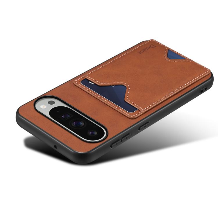 For Google Pixel 10 Pro XL Denior D06 PU Back Cover Card Slot Holder Phone Case