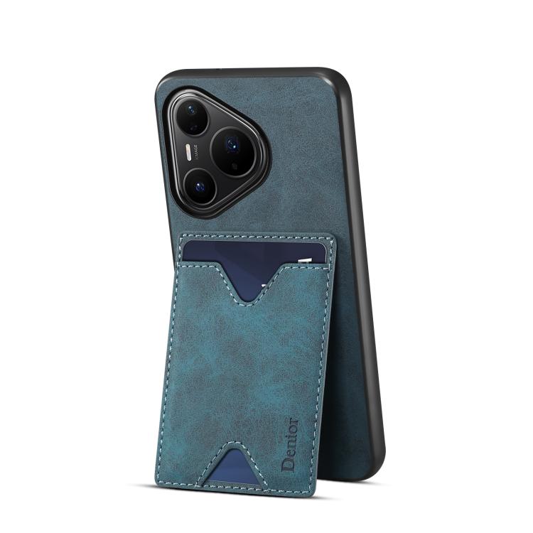 For Huawei Pura 80 Pro 5G Denior D06 PU Back Cover Card Slot Holder Phone Case
