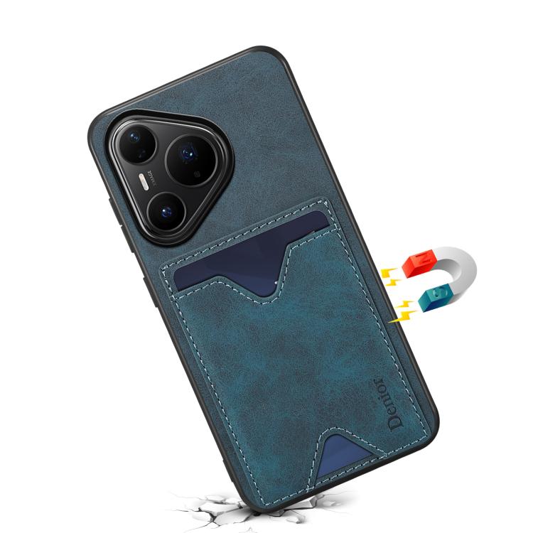 For Huawei Pura 80 Pro 5G Denior D06 PU Back Cover Card Slot Holder Phone Case