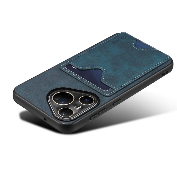 For Huawei Pura 80 Ultra 5G Denior D06 PU Back Cover Card Slot Holder Phone Case