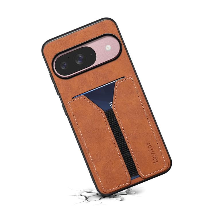 For Google Pixel 10 Pro / Pixel 10 Denior D07 DV Elastic Card Slot PU Back Cover Phone Case
