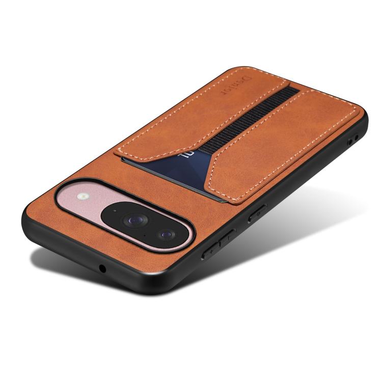 For Google Pixel 10 Pro / Pixel 10 Denior D07 DV Elastic Card Slot PU Back Cover Phone Case