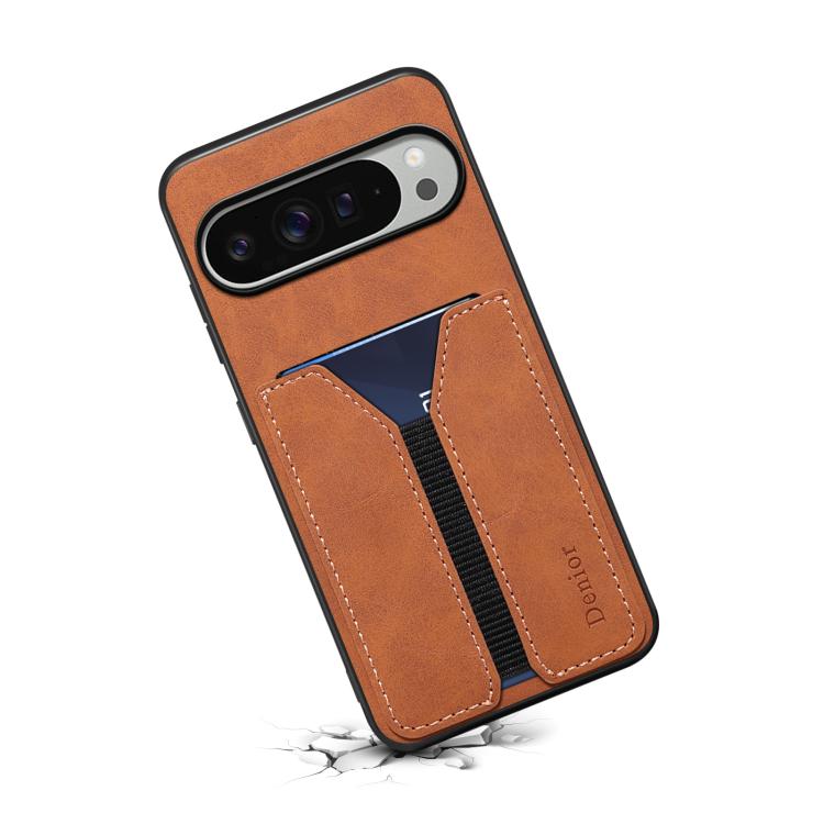 For Google Pixel 10 Pro XL Denior D07 DV Elastic Card Slot PU Back Cover Phone Case