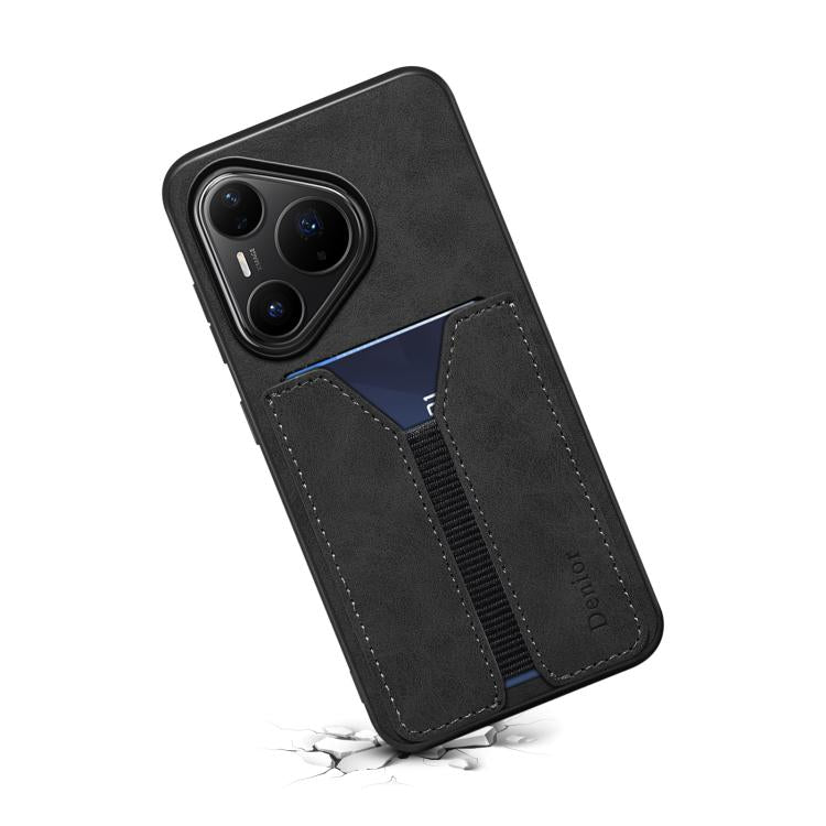 For Huawei Pura 80 Pro 5G Denior D07 DV Elastic Card Slot PU Back Cover Phone Case