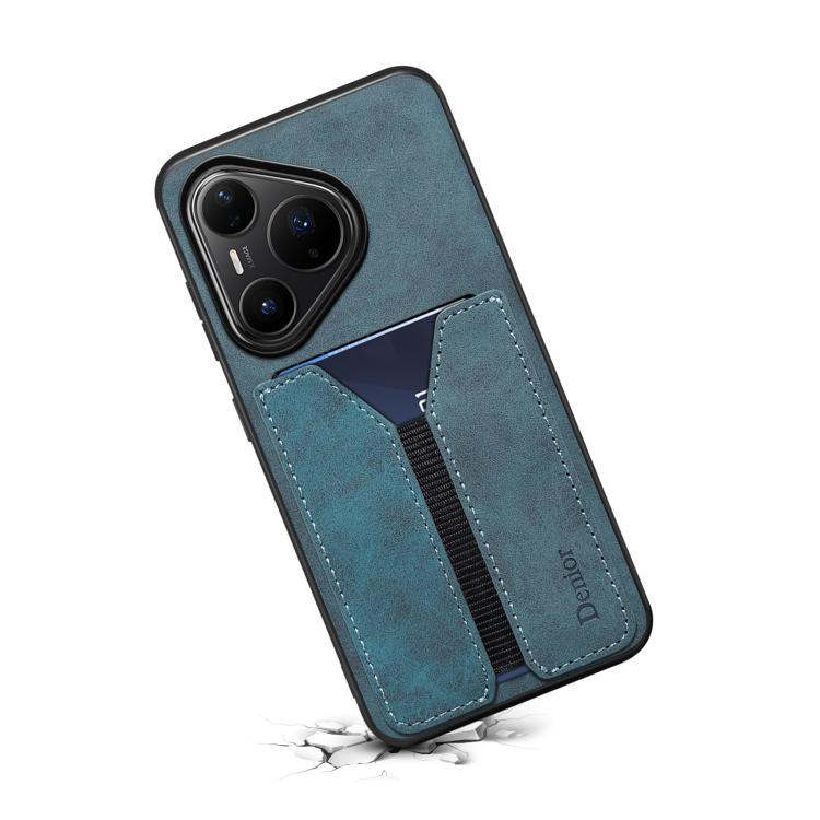 For Huawei Pura 80 Pro 5G Denior D07 DV Elastic Card Slot PU Back Cover Phone Case
