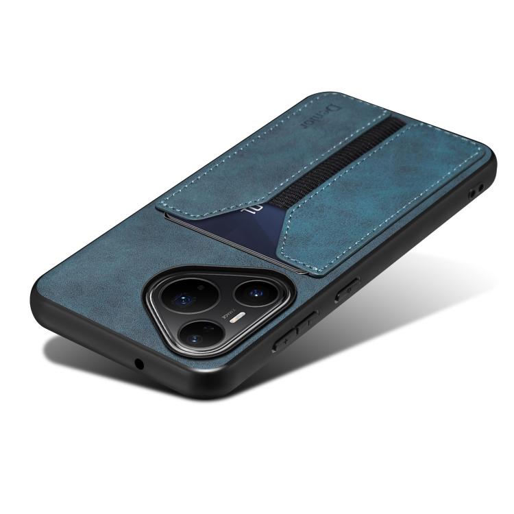 For Huawei Pura 80 Pro 5G Denior D07 DV Elastic Card Slot PU Back Cover Phone Case