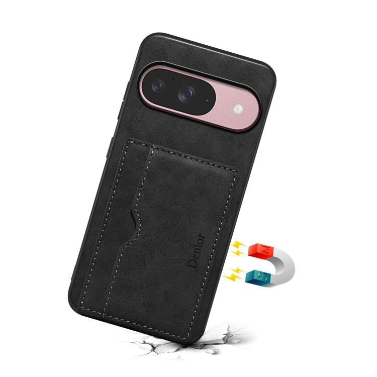For Google Pixel 10 Pro / Pixel 10 Denior D08 PU Single Card Slot Holder Phone Case
