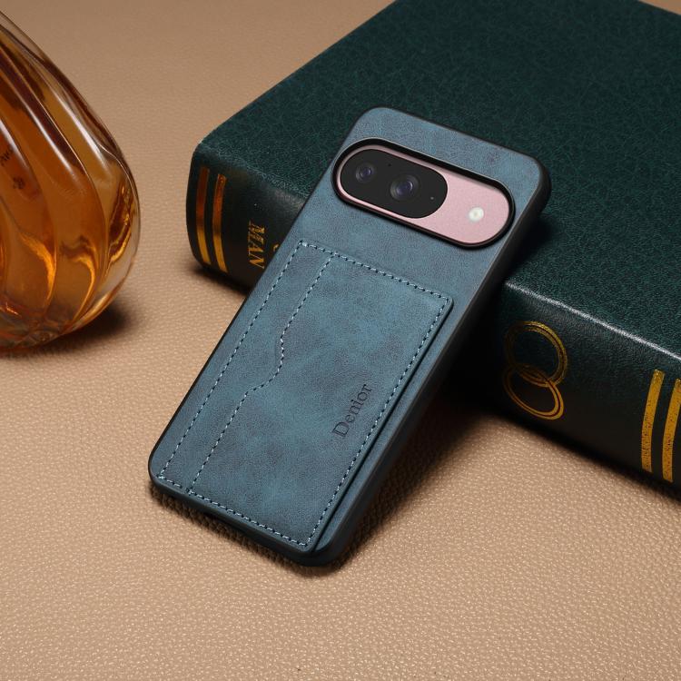 For Google Pixel 10 Pro / Pixel 10 Denior D08 PU Single Card Slot Holder Phone Case