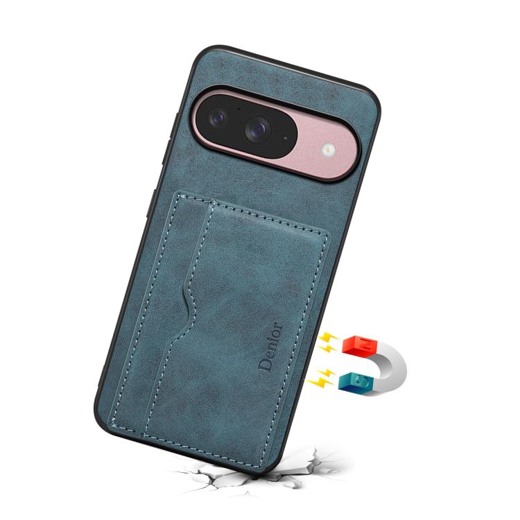 For Google Pixel 10 Pro / Pixel 10 Denior D08 PU Single Card Slot Holder Phone Case