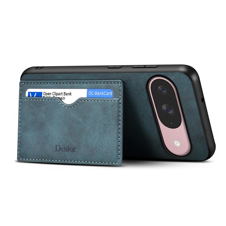 For Google Pixel 10 Pro / Pixel 10 Denior D08 PU Single Card Slot Holder Phone Case