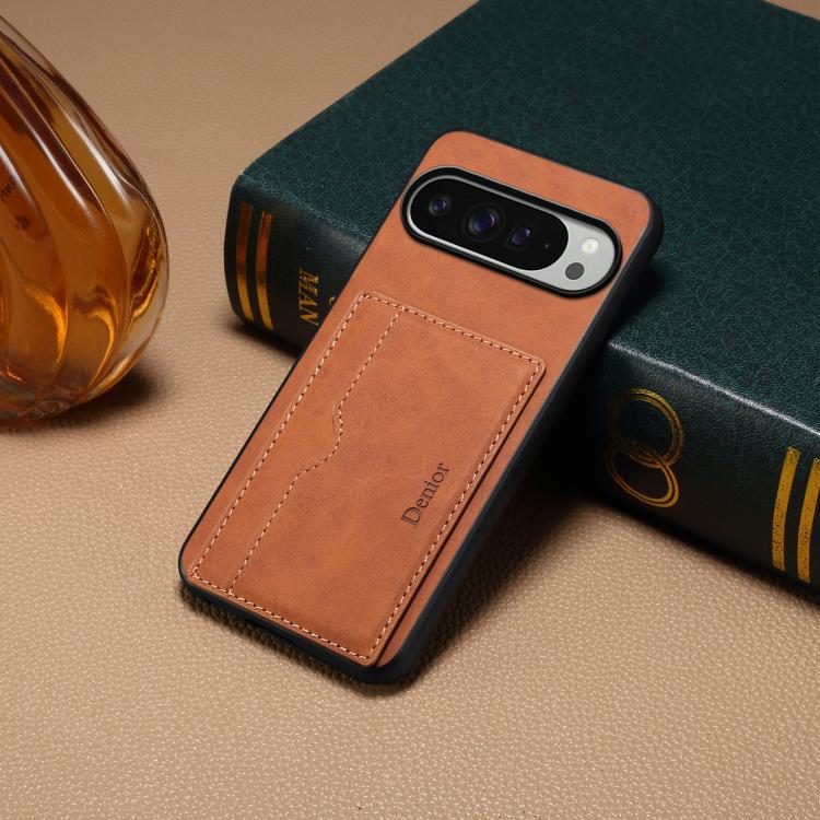 For Google Pixel 10 Pro XL Denior D08 PU Single Card Slot Holder Phone Case