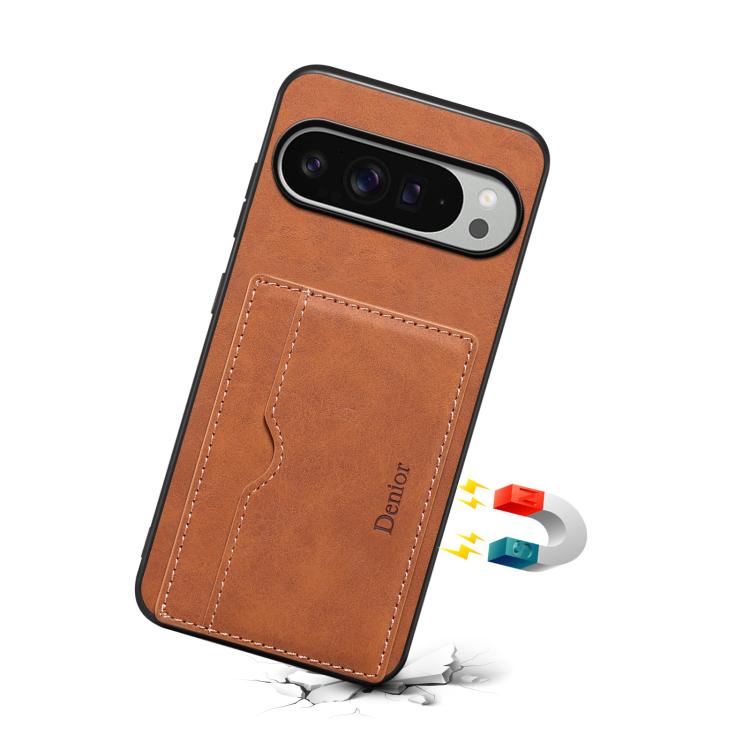 For Google Pixel 10 Pro XL Denior D08 PU Single Card Slot Holder Phone Case