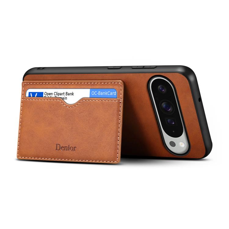For Google Pixel 10 Pro XL Denior D08 PU Single Card Slot Holder Phone Case