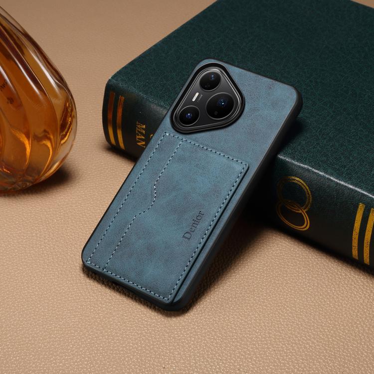 For Huawei Pura 80 Pro 5G Denior D08 PU Single Card Slot Holder Phone Case