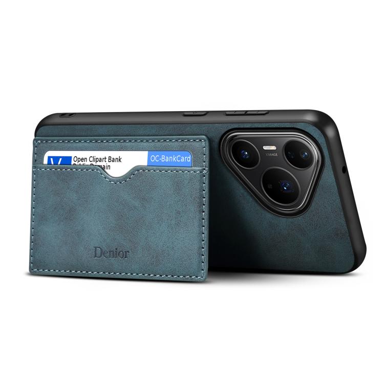 For Huawei Pura 80 Pro 5G Denior D08 PU Single Card Slot Holder Phone Case