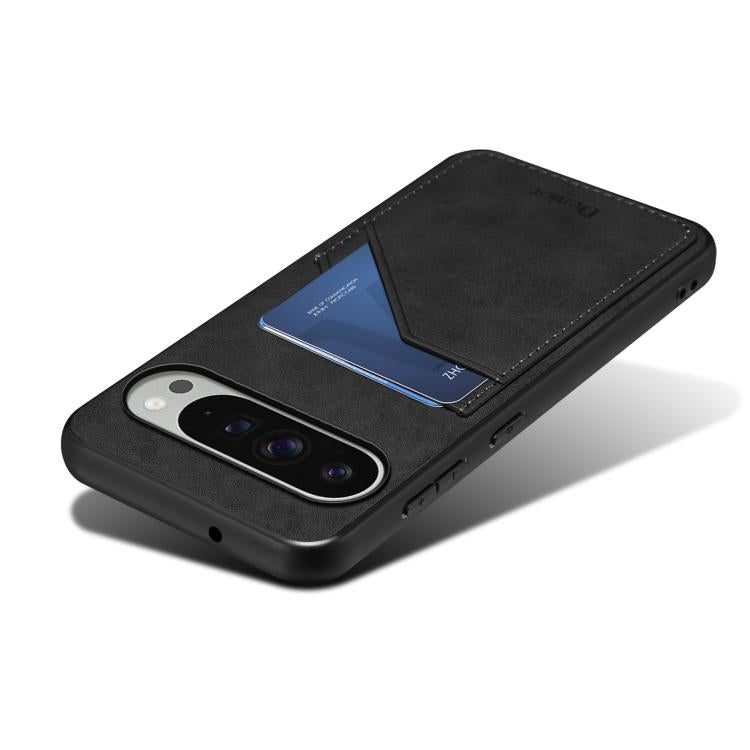 For Google Pixel 10 Pro XL Denior D09 PU Dual Card Slot Back Cover Phone Case