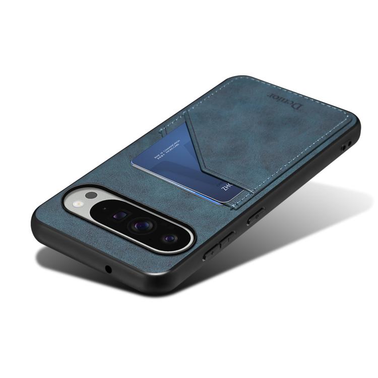 For Google Pixel 10 Pro XL Denior D09 PU Dual Card Slot Back Cover Phone Case