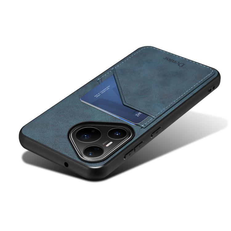 For Huawei Pura 80 Pro 5G Denior D09 PU Dual Card Slot Back Cover Phone Case