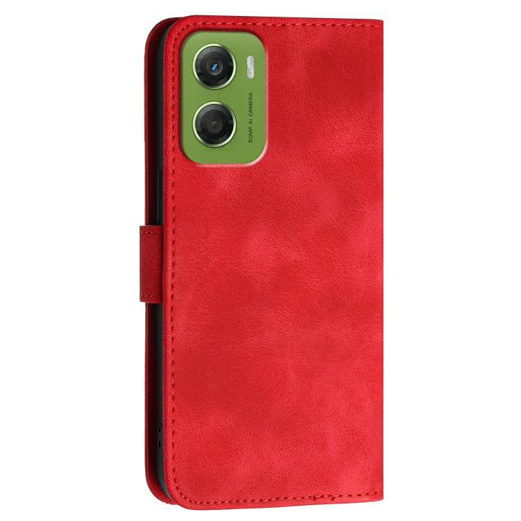 For Motorola Moto G06 4G / G06 Power 4G Grid Butterfly Embossed Pattern Leather Phone Case with Lanyard