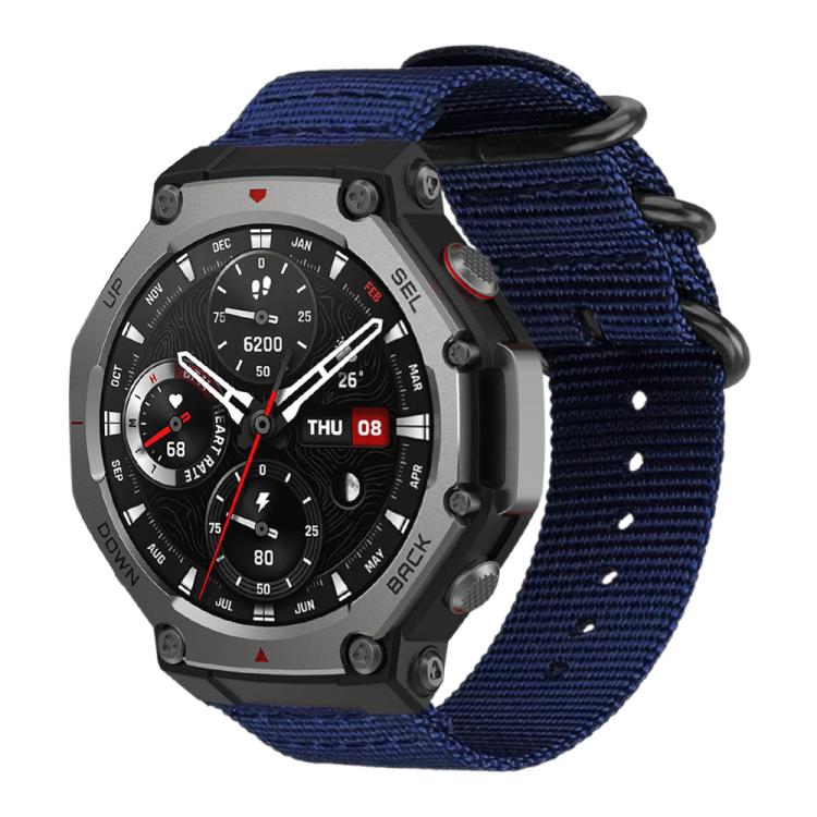 For Amazfit T-Rex 3 xDfind Ring Buckle Nylon Canvas Watch Band