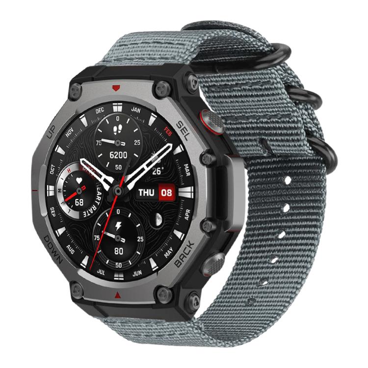 For Amazfit T-Rex 3 xDfind Ring Buckle Nylon Canvas Watch Band