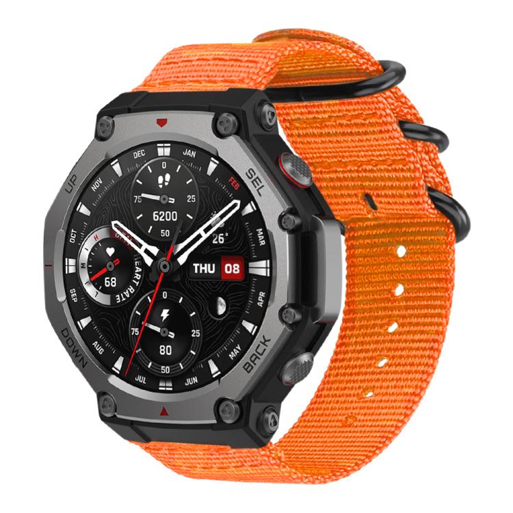 For Amazfit T-Rex 3 xDfind Ring Buckle Nylon Canvas Watch Band