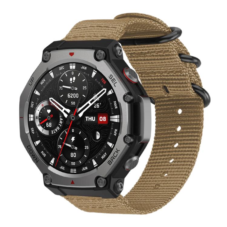 For Amazfit T-Rex 3 xDfind Ring Buckle Nylon Canvas Watch Band