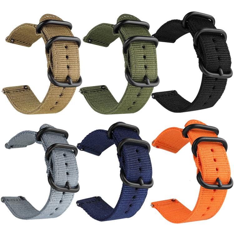 For Fitbit Versa 2 / Versa / Versa Lite xDfind Ring Buckle Nylon Canvas Watch Band