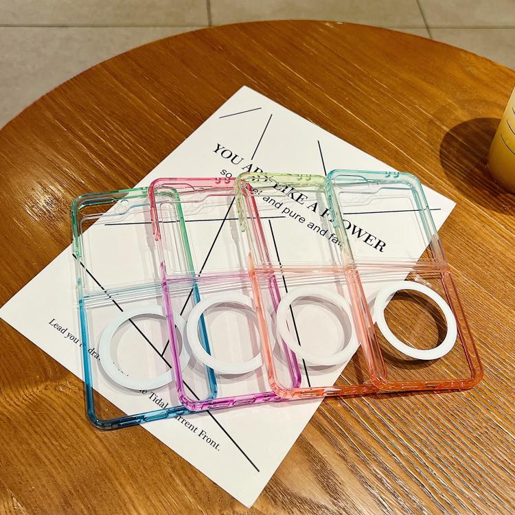 For Samsung Galaxy Z Fold5 Contrast Color Gradient Transparent MagSafe Phone Case