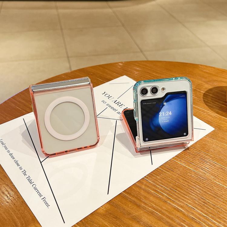 For Galaxy Z Fold7 5G Contrast Color Gradient Transparent MagSafe Phone Case