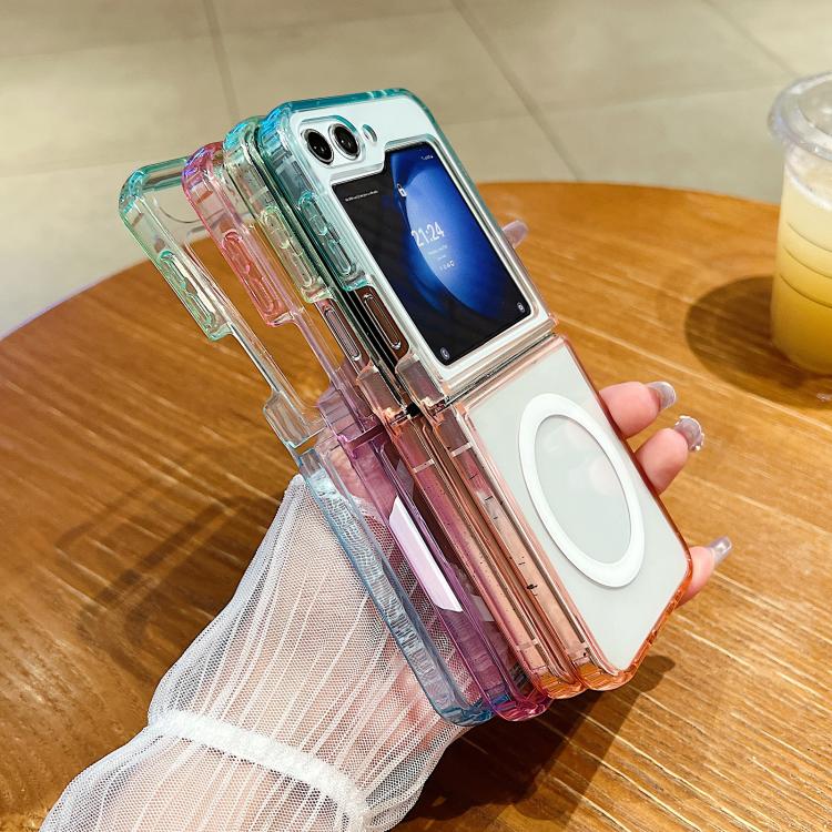 For Samsung Galaxy Z Fold5 Contrast Color Gradient Transparent MagSafe Phone Case