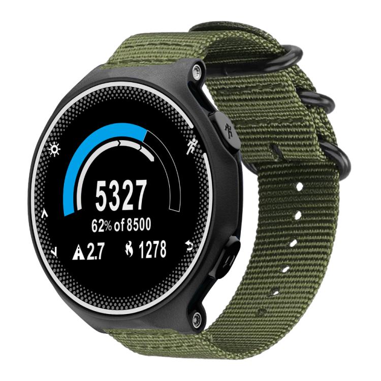 For Garmin Forerunner 235/220/620/630 xDfind Ring Buckle Nylon Canvas Watch Band