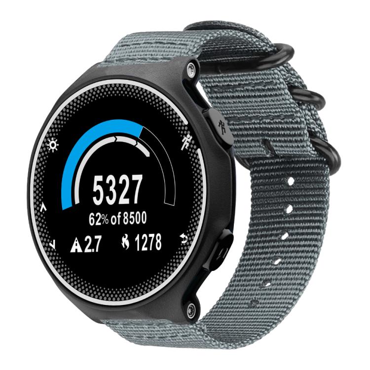 For Garmin Forerunner 235/220/620/630 xDfind Ring Buckle Nylon Canvas Watch Band