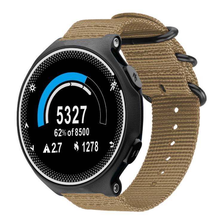 For Garmin Forerunner 235/220/620/630 xDfind Ring Buckle Nylon Canvas Watch Band