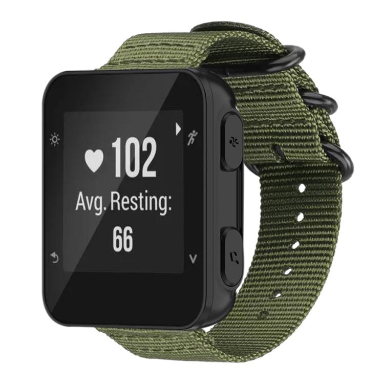 For Garmin Forerunner 35 / 30 / 35J xDfind Ring Buckle Nylon Canvas Watch Band