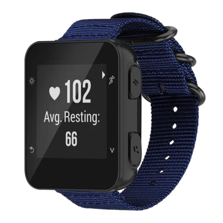 For Garmin Forerunner 35 / 30 / 35J xDfind Ring Buckle Nylon Canvas Watch Band