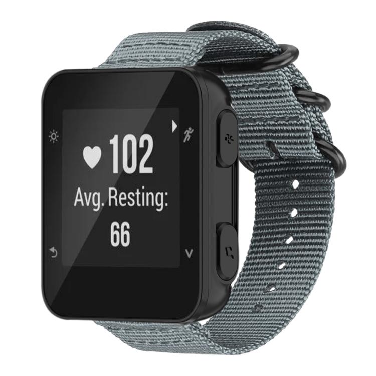 For Garmin Forerunner 35 / 30 / 35J xDfind Ring Buckle Nylon Canvas Watch Band
