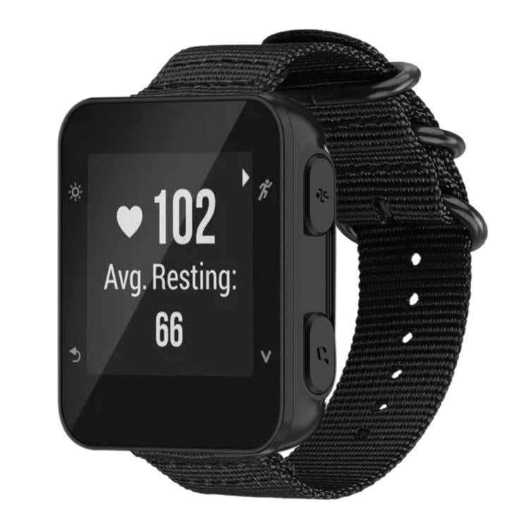 For Garmin Forerunner 35 / 30 / 35J xDfind Ring Buckle Nylon Canvas Watch Band