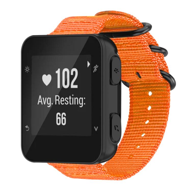 For Garmin Forerunner 35 / 30 / 35J xDfind Ring Buckle Nylon Canvas Watch Band