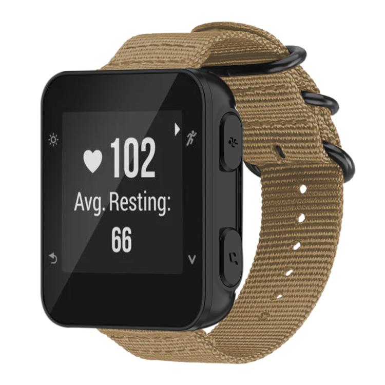 For Garmin Forerunner 35 / 30 / 35J xDfind Ring Buckle Nylon Canvas Watch Band
