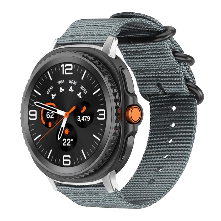 For Samsung Galaxy Watch8 / 8 Classic xDfind Ring Buckle Nylon Canvas Watch Band