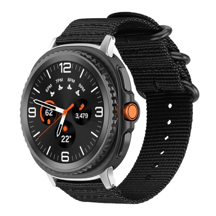For Samsung Galaxy Watch8 / 8 Classic xDfind Ring Buckle Nylon Canvas Watch Band