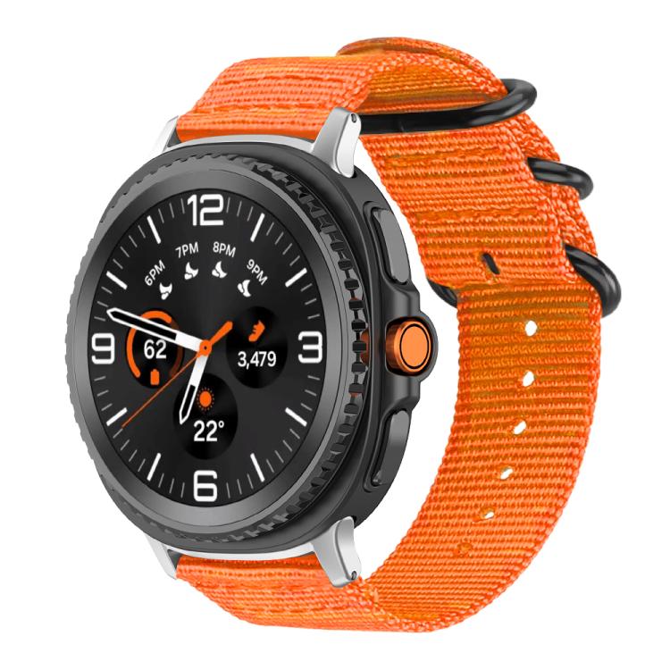 For Samsung Galaxy Watch8 / 8 Classic xDfind Ring Buckle Nylon Canvas Watch Band