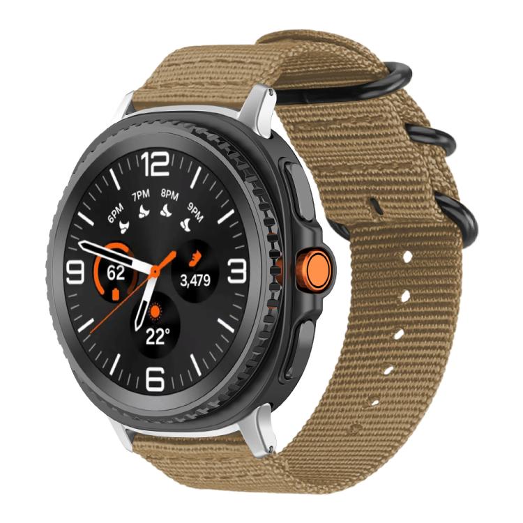 For Samsung Galaxy Watch8 / 8 Classic xDfind Ring Buckle Nylon Canvas Watch Band