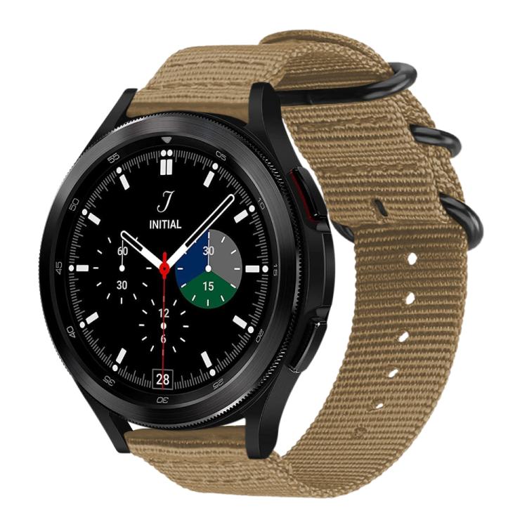 For Samsung Galaxy Watch 7 / 6 / 5 / FE xDfind Ring Buckle Nylon Canvas Watch Band