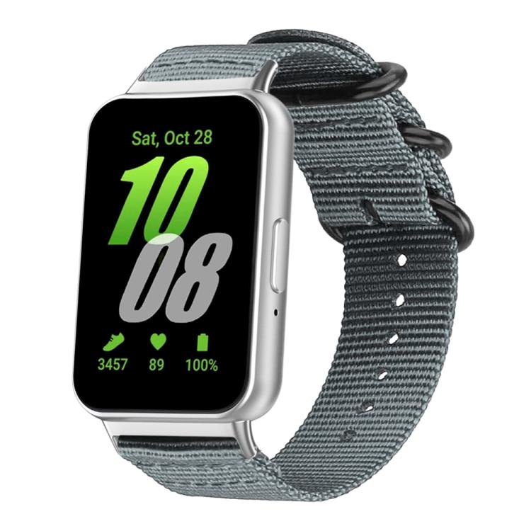 For Samsung Galaxy Fit3 SM-R390 xDfind Ring Buckle Nylon Canvas Watch Band