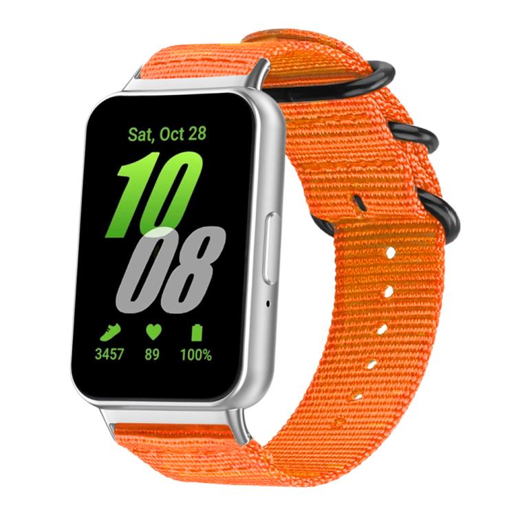 For Samsung Galaxy Fit3 SM-R390 xDfind Ring Buckle Nylon Canvas Watch Band